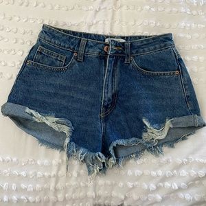 High rise shorts